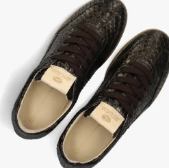 DAMES FRED DE LA BRETONIERE bronzen lage sneakers pearl base