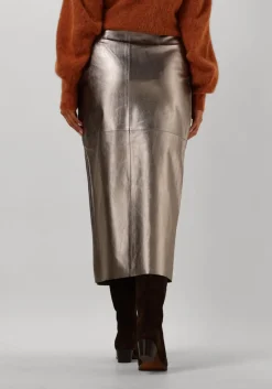 DAMES IBANA bronzen midirok siara mettalic