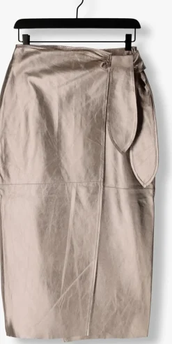 DAMES IBANA bronzen midirok siara mettalic