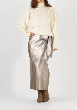 DAMES IBANA bronzen midirok siara mettalic