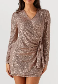 DAMES IBANA bronzen mini jurk davide