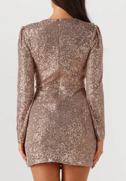 DAMES IBANA bronzen mini jurk davide