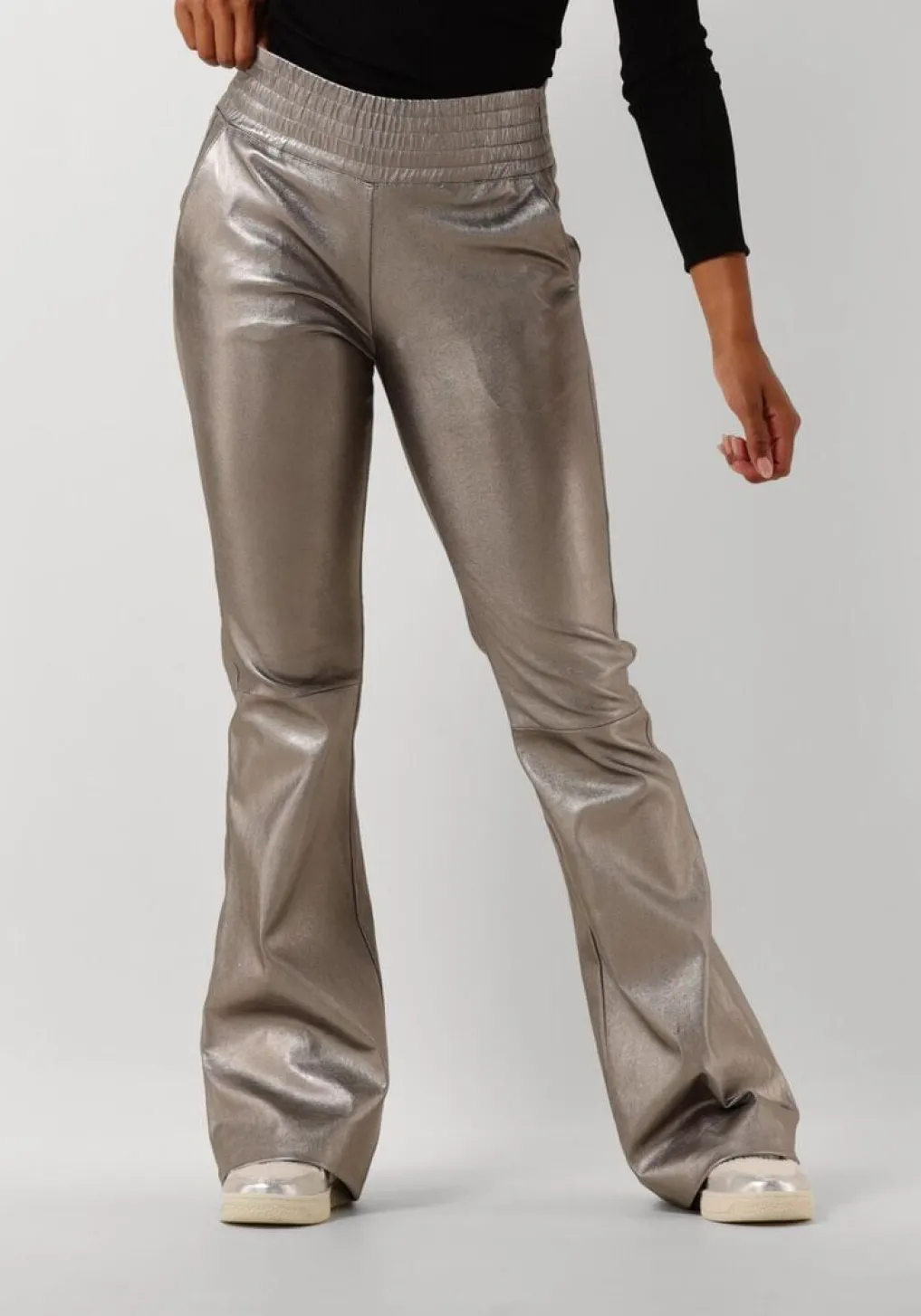 DAMES IBANA bronzen pantalon pinnie mettalic