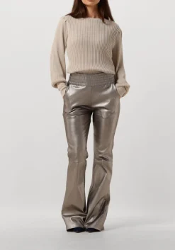 DAMES IBANA bronzen pantalon pinnie mettalic