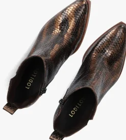 DAMES LODI bronzen enkellaarsjes koo5013