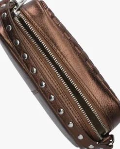 DAMES NÚNOO bronzen núnoo schoudertas lyra metallic