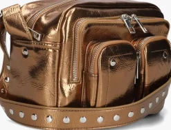 DAMES NÚNOO bronzen núnoo schoudertas ellie recycled