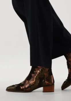 DAMES PERTINI bronzen enkellaarsjes 32709