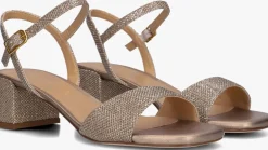 DAMES UNISA bronzen sandalen met hak kirk
