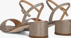 DAMES UNISA bronzen sandalen met hak kirk