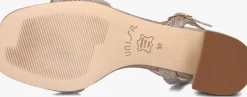 DAMES UNISA bronzen sandalen met hak kirk