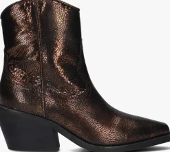 DAMES VIA VAI bronzen enkellaarsjes eveline clark