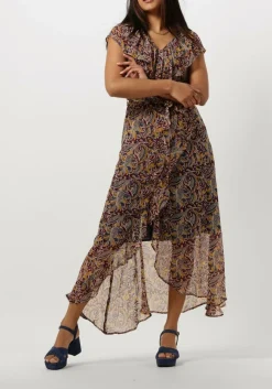 DAMES AAIKO e midi jurk esmee oriental vis 520
