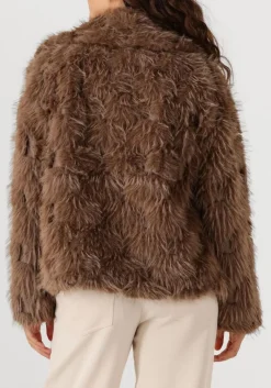 DAMES AIMEE THE LABEL e faux fur jas willem