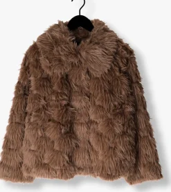 DAMES AIMEE THE LABEL e faux fur jas willem