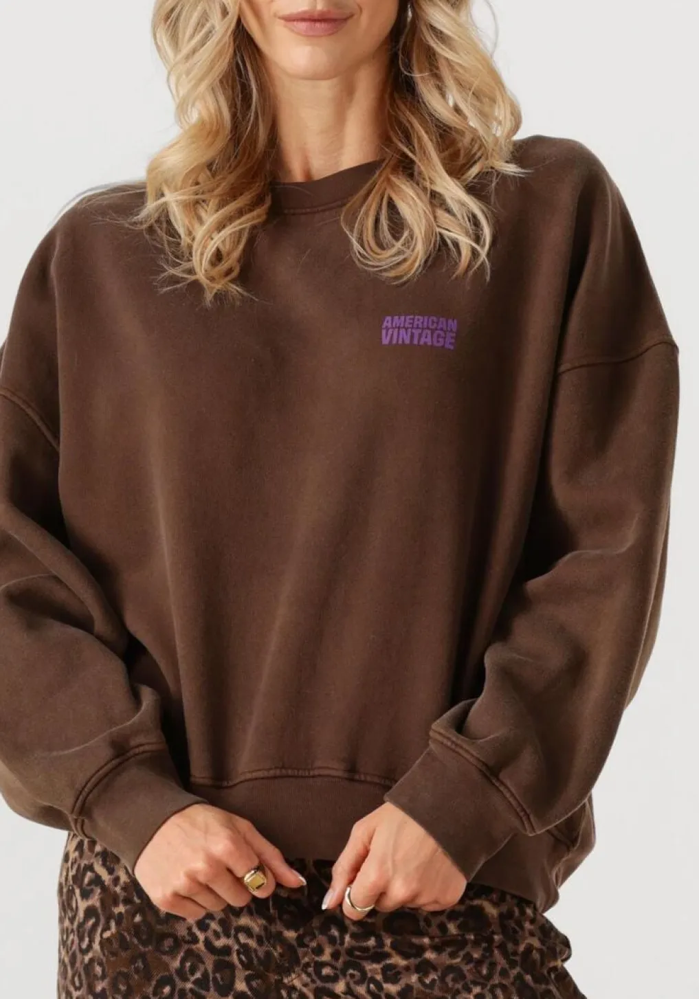 DAMES AMERICAN VINTAGE e trui plizzy