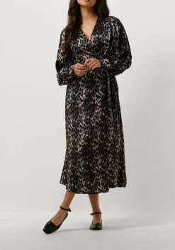 DAMES CO'COUTURE e midi jurk leo leo wrap dress