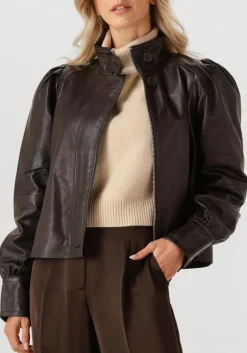 DAMES DANTE6 e leren jas kyrilo cropped leather jacket