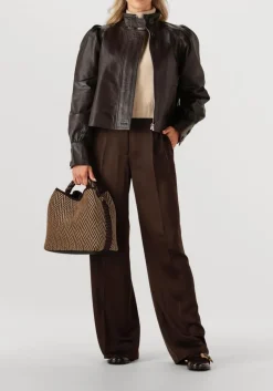 DAMES DANTE6 e leren jas kyrilo cropped leather jacket