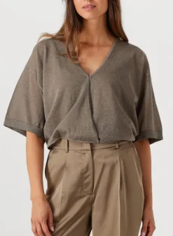 DAMES DANTE6 e top revel metallic cardigan