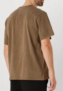 Heren FORÉT bruine forét t-shirt oak faded wash t-shirt