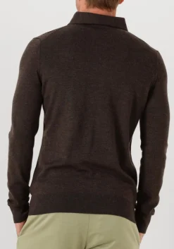 Heren LEURINK KNIT e polo polo hidden button down