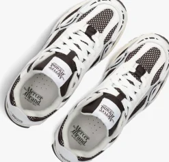 DAMES MERCER AMSTERDAM e lage sneakers the re-run white silver