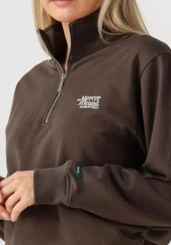 DAMES MERCER AMSTERDAM e sweater the mercer quarter zip contrast