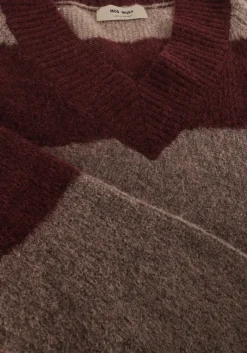 DAMES MOS MOSH e trui mmtaci stripe ls v-neck knit