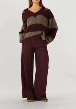 DAMES MOS MOSH e trui mmtaci stripe ls v-neck knit