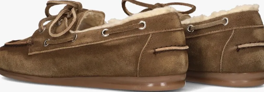 DAMES POSA e mocassins boat loafer veg-shearling