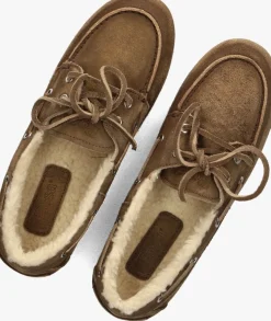 DAMES POSA e mocassins boat loafer veg-shearling