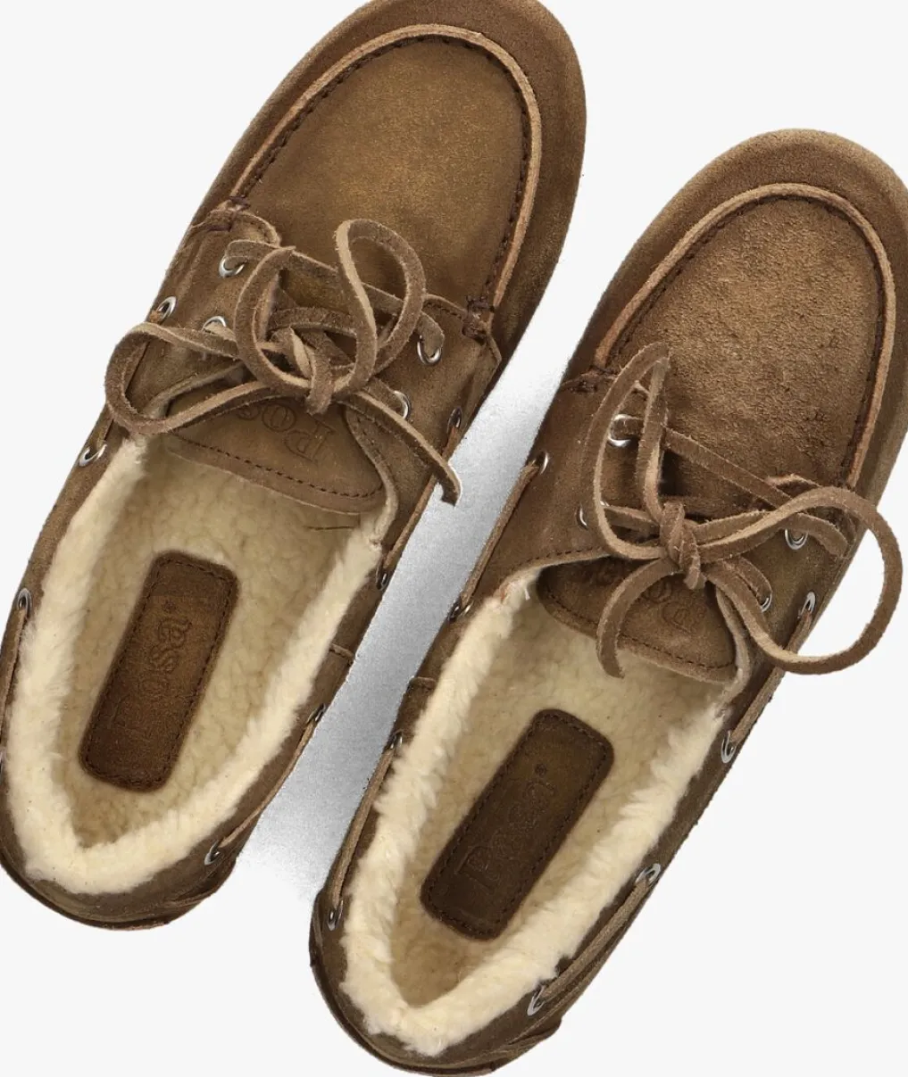 DAMES POSA e mocassins boat loafer veg-shearling