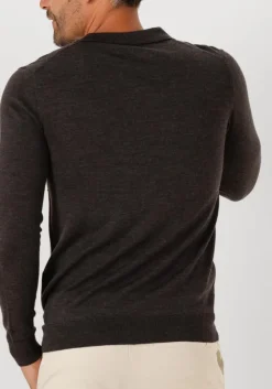 Heren PROFUOMO e polo polo open collar ls merino