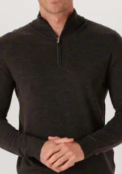 Heren PROFUOMO e trui pullover half zip merino