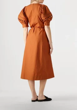 DAMES SCARLETT POPPIES e midi jurk fleuretta midi dress