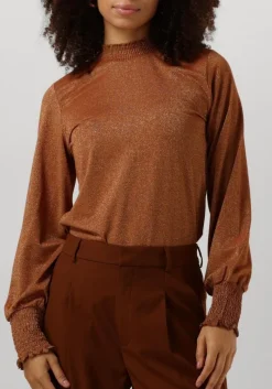 DAMES SUMMUM e top smocked top fine lurex jersey