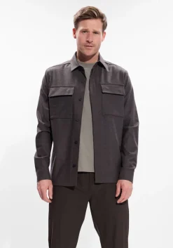 Heren WAHTS e overshirt ewen stretch wool