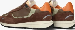 Heren WOOLRICH e lage sneakers retro sneaker man camoscio