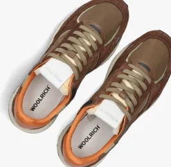 Heren WOOLRICH e lage sneakers retro sneaker man camoscio