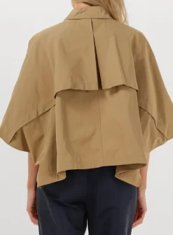 DAMES CO'COUTURE trenchcoats francis crop cape jacket