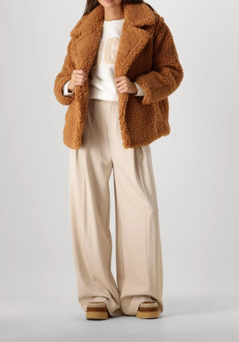 DAMES UGG teddy jas gertrude short teddy coat