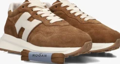 DAMES HOGAN lage sneakers h641 allacciato h patch