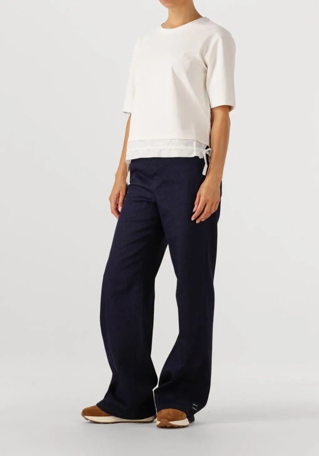 DAMES HOGAN lage sneakers h641 allacciato h patch