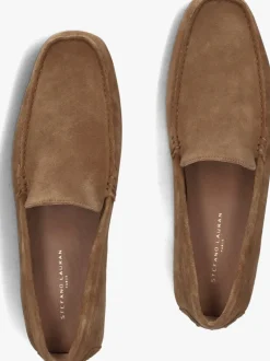 Heren STEFANO LAURAN mocassins 2 gesp bio slipper