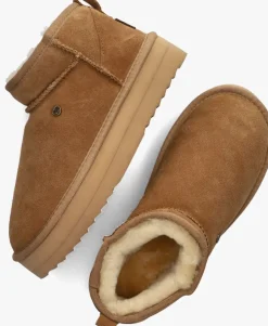 DAMES WARMBAT vachtlaarzen durack plateau