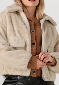DAMES DANTE6 faux fur jas entity faux fur bomber jacket