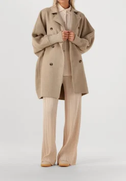 DAMES FORTE FORTE wijde broek poly crepe plisse' regular waist pants