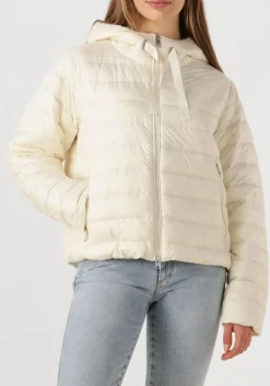 DAMES WOOLRICH leren jas quilted hooded jacket