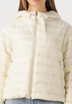 DAMES WOOLRICH leren jas quilted hooded jacket